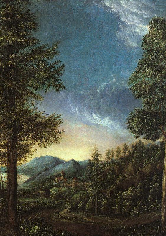 Albrecht Altdorfer View of the Danube Valley near Regensburg china oil painting image